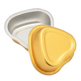 Dorado Tazón para Depilar 5 Piezas, Metal en Forma de Corazón