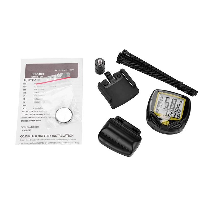 Bike Computer Wireless Bike Speedometer Waterproof Universal Bicycle Odometer 15