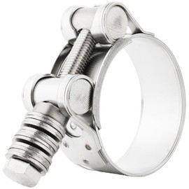 Boltza® Constant Pressure T-Bolt Hose Clamp – SS316 Marine Grade – Extra-Wide 30mm Band with Spring-Loaded Tension, M10 Bolt – (68-73mm)