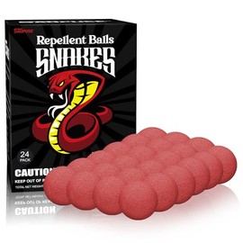 Snake Repellers For Outdoor And Patio Snake Repellent, Powerful And Natural Ingredients Snake Repellent Balls For Lawn, Garden, Fishing, Home, Camping Repel Snakes, Moths And Other Small Pests.24 Pack