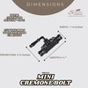 STALLION HARDWARE Durable Iron Lever Style Mini Cremone Bolt 2'