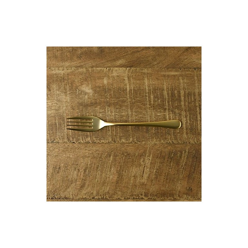Tsubame 三条 retoroeregante Matte Gold Dessert Fork