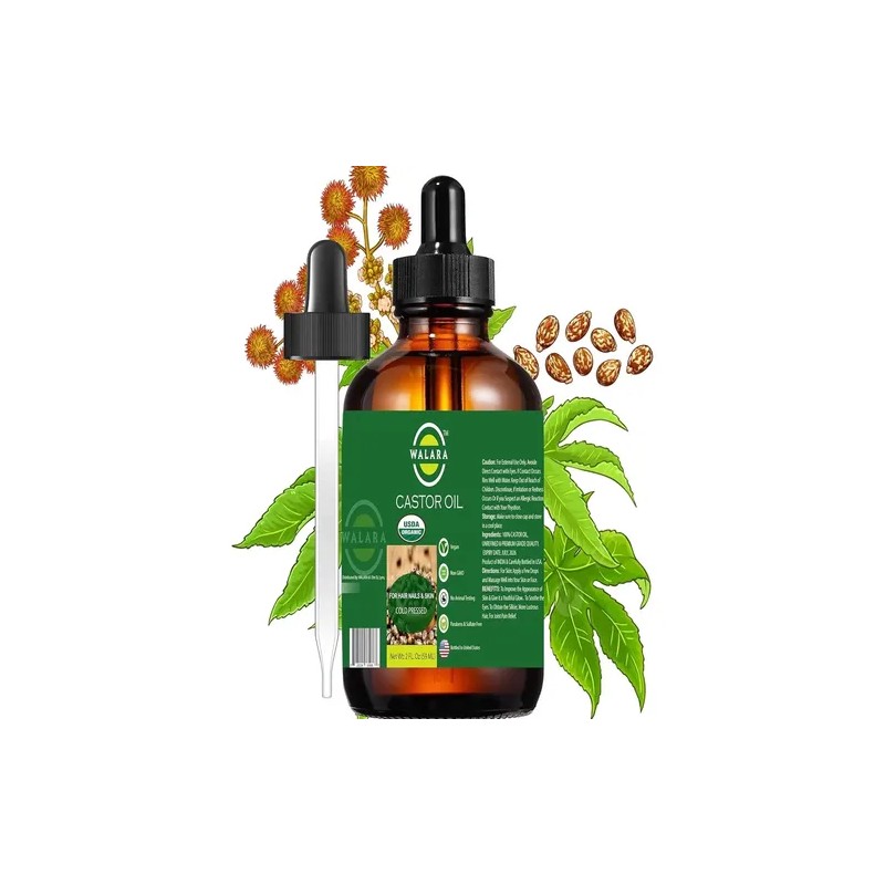 Aceite De Ricino Orgánico Certificado Usda 100 Puro