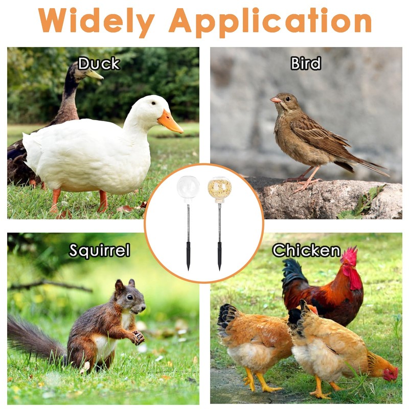 2-Pack Chicken Feeder, Chicken Toys for Hens with Spring and
