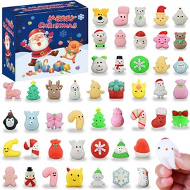 ZGMSDSCZ Fidget Toys 48pcs Juguetes Esponjoso Mochi con Caja de Almacenamiento Juguete Sensorial para Aliviar Estrés y Ansiedad Blandos Bolas Apretar Antiestrés Autismo