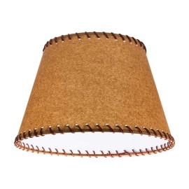 UpgradeLights Oiled Parchment 16 Inch Empire Washer Fitter Lamp Shade with Stitched Trim