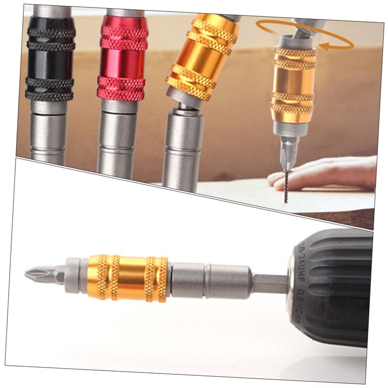 KONTONTY Magnetic Pivot Bit Holder Driver Flexible Screwdriver Extension 10pc