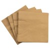 JAM PAPER Medium Lunch Napkins - Gold - 6.5x6.5 Inch