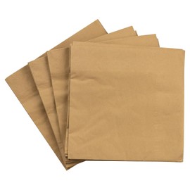 JAM PAPER Medium Lunch Napkins - Gold - 6.5x6.5 Inch (Pack of 50)