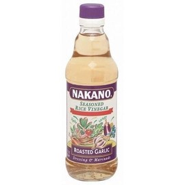 Nakano Seasoned Rice Vinegar W/ Garlic 12 Oz -Pack of 6 by Nakano