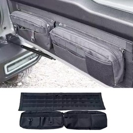 Bolsa de almacenamiento para portón trasero, kit de herramientas, organizador de carga, bolsillos de lona para Suzuki Jimny 2 puertas, 4 puertas, 2019-2025, 600D, impermeable, organizador de puerta de