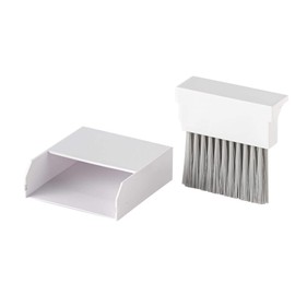 Ohe Broom with Dustpan Desktop Width 3.9 x Depth 3.9 x Height 1.2 inches (10 x 9 x 3 cm), White Handy Room, Desk, Indoor, Compact, Freestanding, Storage