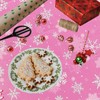 Christmas Table Cloth Party Disposable Tablecloths,Pink Christmas Tablecloth and Snowflake