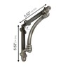 NACH Decorative Shelf Brackets, 4 Pack of 5.5 x 1.2