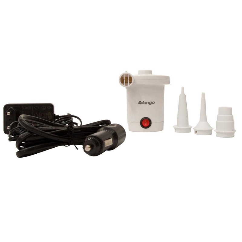Vango White Mistral AC/DC Pump, Makes Inflating And Deflating A
