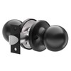 Keyless Entry Door Lock with 2 Round Knobs – Black