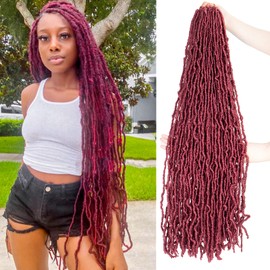 36 Inch New Faux Locs Crochet Hair 21strands 170g/Pack extremely Long Goddess Soft Locs Hair Pre-Looped Synthetic Fiber Soft Locs Braiding Hair for Female (BUG, 36 Inch (5 Packs))