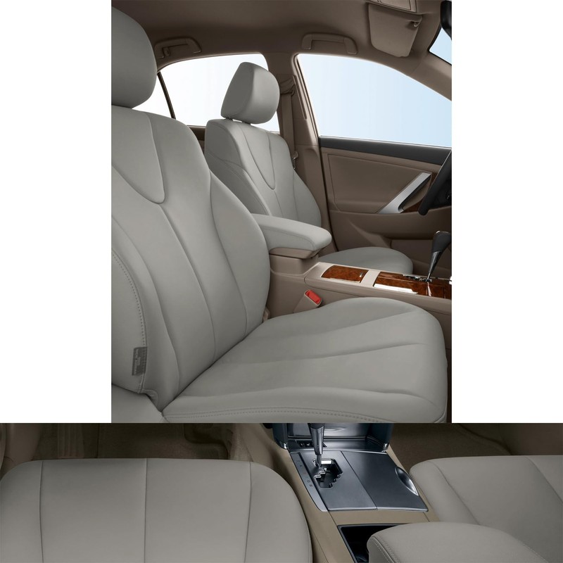 NLQR Front Driver Side Bottom Replacement Microfiber Leather Seat Covers