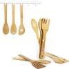 DEAYOU 16 PCS Bamboo Wood Spoons Set, Cooking Utensils for