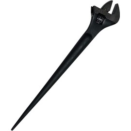 Professional EZ Travel Collection Adjustable Spud Wrench (Black Oxide) (12-INCH)