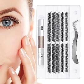 DIY Lash Clusters Kit 120pcs Waterproof Eyelash Cluster Set For Beginner With Lash Bond And Seal 10-16Mm False Eyelashes Makeup Cosmetic Lash Extensions Eyelash Extension Eyelashes Extensions Lash Extension Eyelash Extensions