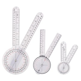 Ultrassist Premium Goniometer Set (3 Pieces), 360 Degree 6", 8", 12" Complete Set, Measuring Tool