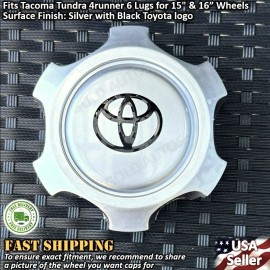 ABS Private Brand 1pcs Wheel Center Hub Caps Tacoma Tundra 4runner 6 Lugs 15" & 16" 42603-04030
