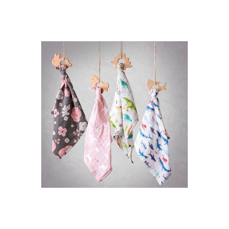 Stephen Joseph Muslin Lovie with Teether, Bunny