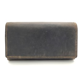 Jockey Club Genuine Leather Women's Wallet with RFID Protection, Long Full Cowhide Leather Toro Brown, brown, coin purse
