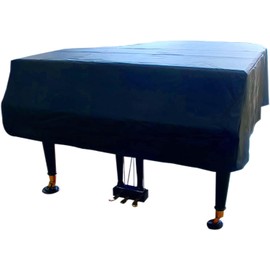 PCLOOV-Grand Piano Cover-Elegant Black Appearance-Waterproof, Dustproof, Sunscreen and Scratch Proof -Baby Grand Piano Cover（62.9in/160cm）