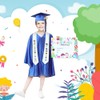 Kindergarten Graduation Cap Gown with 2025 Tassel Graduation Stole Certificate,