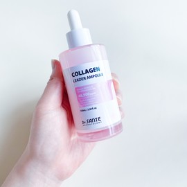Santé Collagen Leader Ampoule 100ml Elasticity Moisturizing Anti-Aging Azulene Sooth the Sun Essence 75g / 상떼 콜라겐 리더 앰플 100ml 탄력 보습 안티에이징 아줄렌수더선에센스75g
