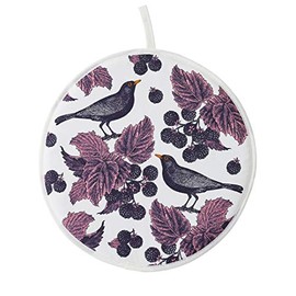 Thornback & Peel Blackbird & Bramble Aga Cover, Cotton, Multicolour, 360 (d) x 3cm
