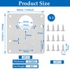 Set of 2 Cabinet Hinge Repair Plate, Stainless Steel Kitchen