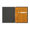 Oxford Meetingbook International A5, kariert 160 Seiten, mit Gummizugmappe und