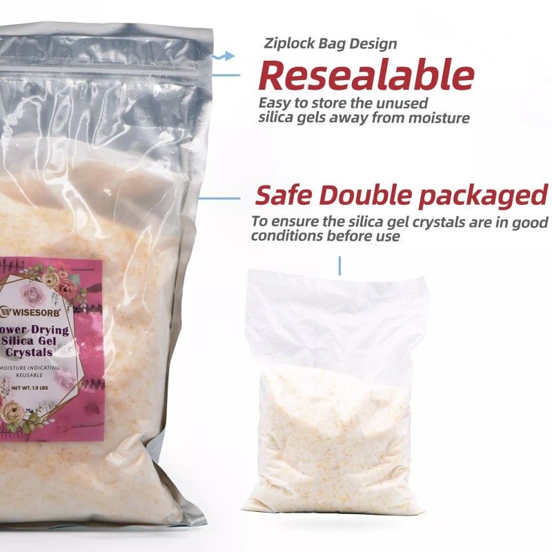 12 LBS Silica Gel Flower Drying Crystals Orange to Green