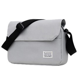 AVILMORE Men's Shoulder Bag, Women's, Small, Lightweight, Cross-body Nylon, Sacoche, Simple, Street, Plain, gray