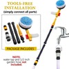 Car Wash Brush with Hose Attachment, 360 Spin Car Wash