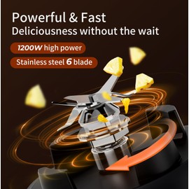 TOKIT Blender, B3 Blenders for Kitchen, 8 Preset Programs, 68 Oz Large Capacity, Prortable Countertop Blenders for Smoothies, Juices, Ice Cream, Mixing, Crushing, 1200W