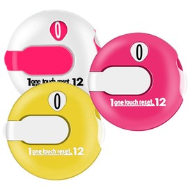 Golf Score Counter Compact Golf Score Tracker Set of 3 Multi-Colored Mini Stroke Counters for Easy Scoring on The Green