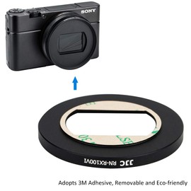 JJC 52mm Metal Filter Adapter for Sony ZV-1 II RX100VII RX100VI RX100M7 RX100M6 Canon G5 X Mark II Camera Installing 52mm UV CPL ND Filter, with Lens Cap and Cap Keeper
