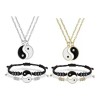 THE9SHOP Yin Yang Pareja O Amistad Pulsera Y Collar De