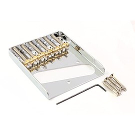 Tele Bridge With Six Brass Saddles