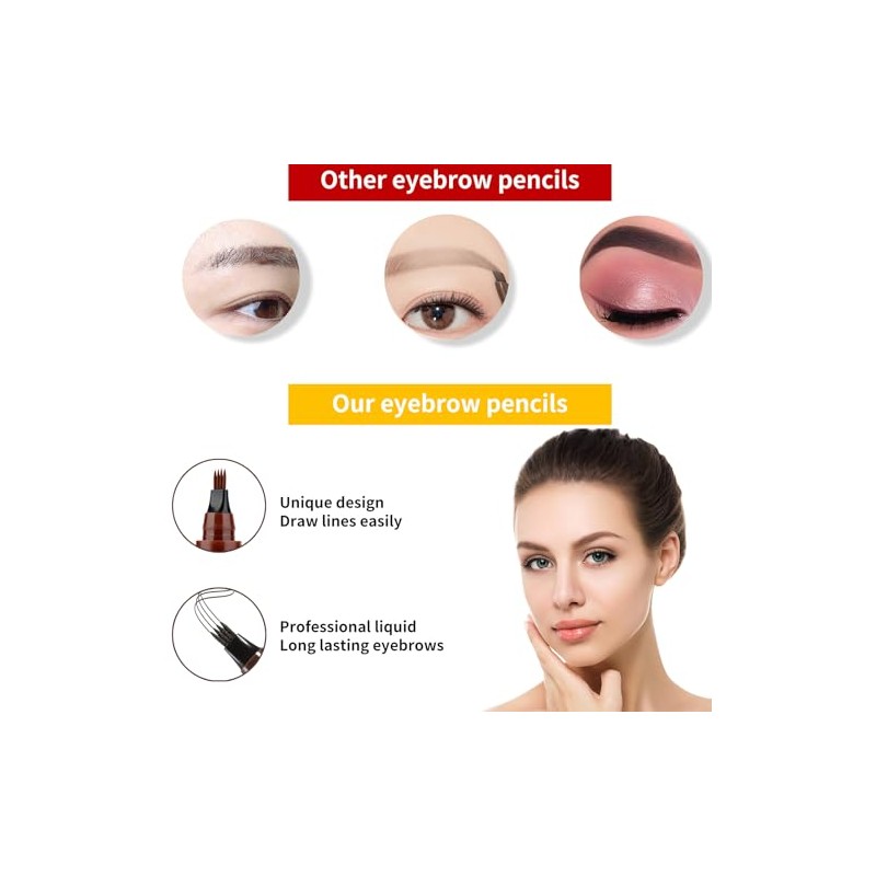 Lápiz de contorno de cejas, lápiz de cejas de microblading