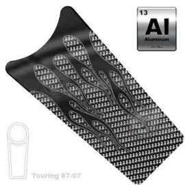California Custom Parts Aluminum - Gas Tank Dash Insert Harley TOURING 87-07 HOT ROD FLAME CARBON FIBER