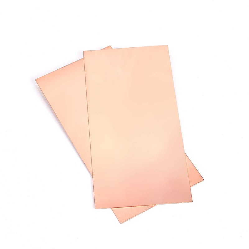 BENECREAT 2 Sheets 99% Pure Copper Plate, Thickness 0.04 inch