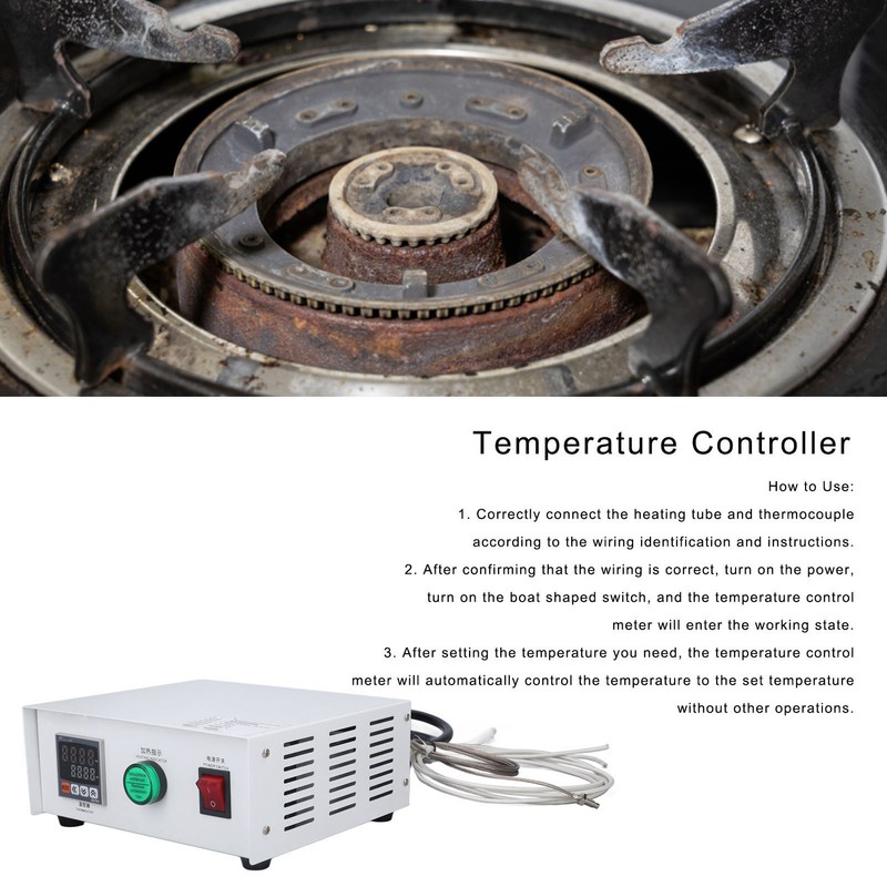 Temperature Controller PID Thermostat Temp Control Box Digital Display M6