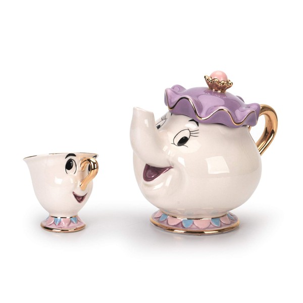 GZHaiTuoSi Cartoon New Beauty And The Beast Teapot Mug Mrs