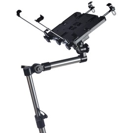 Bracketron Car Truck Van SUV Universal Vehicle Laptop PC Mount works with laptops up to 17" - Attaches to passenger seat bolt using the quick release fitting LTM-MS-525 Black