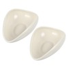 GRIRIW 2pcs Ceramic Tea Scoop Set Ergonomic Tea Shovel Coffee